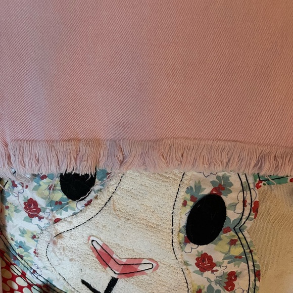 **SOLD**. NWT SZ 9 RISEN **PRICE DROP** hi waste cropped jeans acid pink - Picture 4 of 8